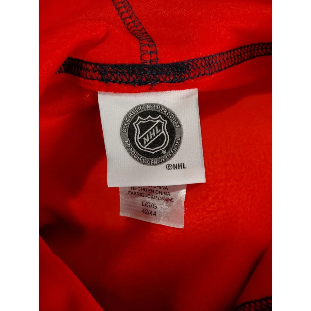 Washington Capitals Hoodie Large NHL Hockey Sweatshirt Men's Red L Long Sleeve - Picture 5 of 5